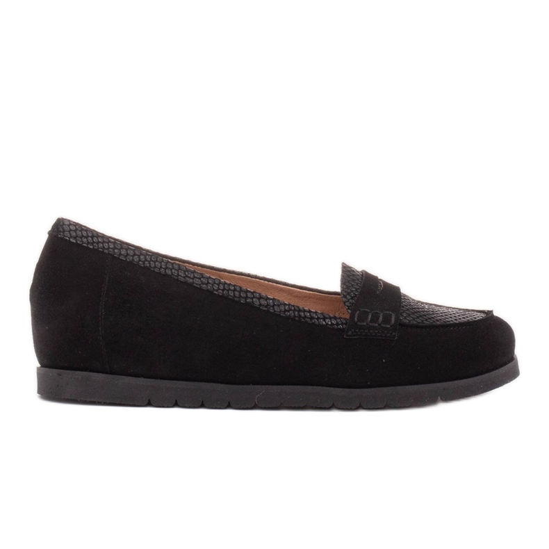 Marco Shoes Lagane cipele s vrlo mekom donjom stranom i skrivenom lajsnom crno