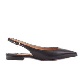 Marco Shoes Sandale od prirodne kože u crnoj boji