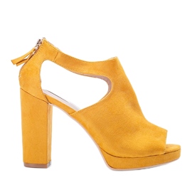 Senf sandale s atlantskim krakom žuta boja