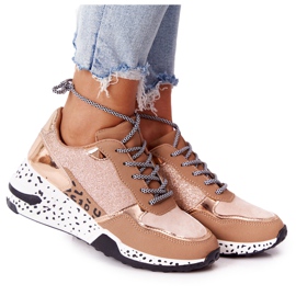 PS1 Ženske tenisice na klin Rose Gold Avery ružičasta zlatni