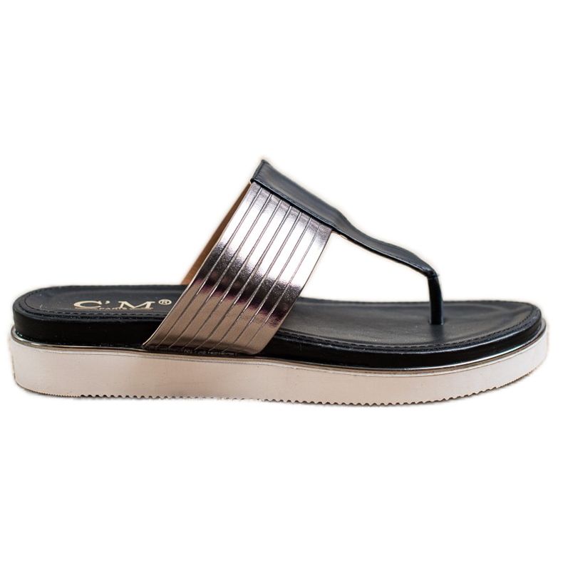 Cm Paris Udobni japanke od eko kože crno