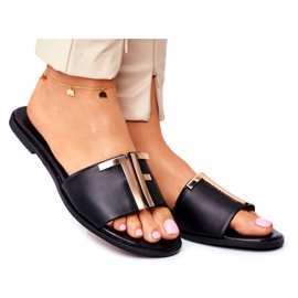 Elegantne ženske papuče crne Nicole Dilmah crna