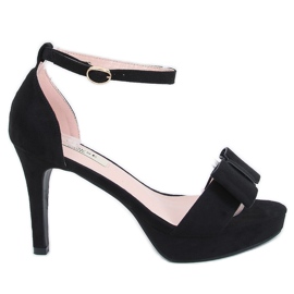 Crne 9R32 Crne sandale na platformi crna