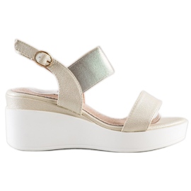 Weide Zlatne modne sandale zlatni