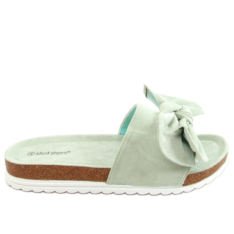 Aquamarine 7855 Zelene papuče na plutu zelena