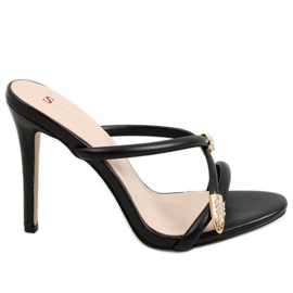 Crne M311P Crne papuče na iglu crna