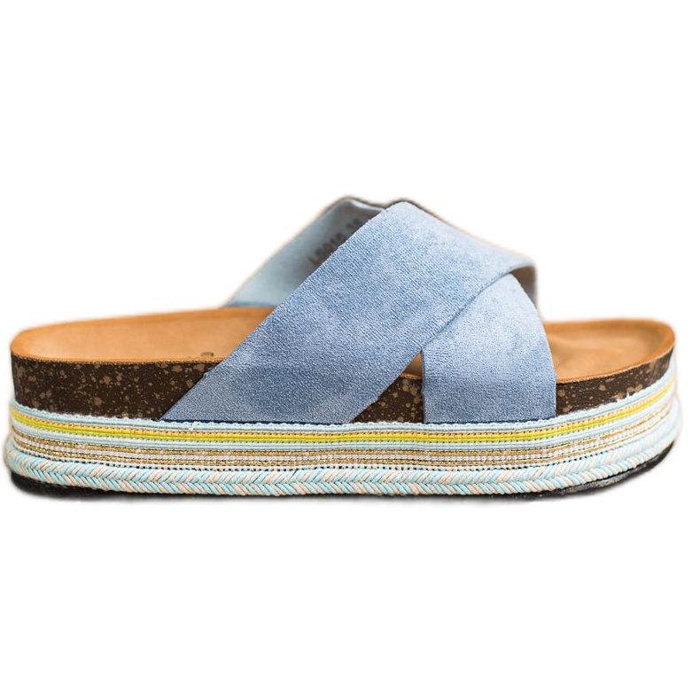 SHELOVET Plave antilop papuče plava