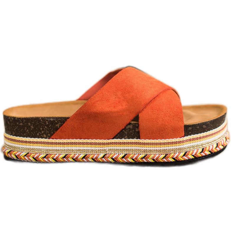 SHELOVET Narančaste papuče sa antilopom