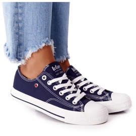Ženske tenisice Lee Cooper LCW-21-31-0095L Navy Blue bijela tamnoplava