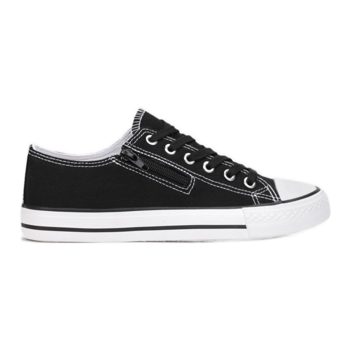 Ženske tenisice s patentnim zatvaračem Black Malani crno