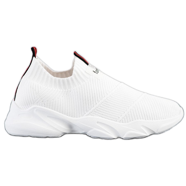 SHELOVET Bijele modne tenisice na klizanje bijela