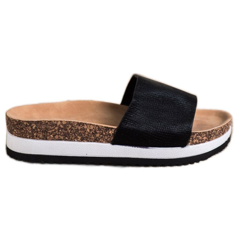 Kayla Papuče na platformi crno