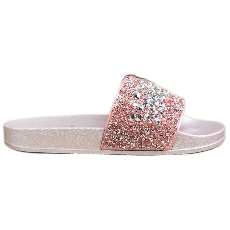 SHELOVET Papuče s ukrasima ružičasta