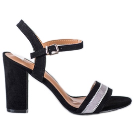 Cm Paris Sandale s visokim potpeticama crna