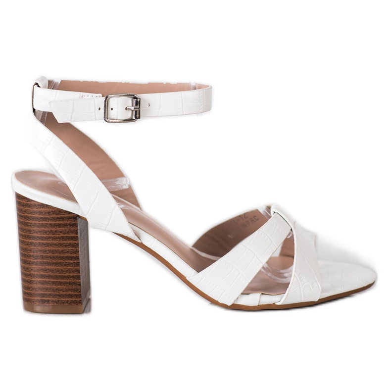 Renda Elegantne sandale na šanku bijela