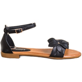 Diamantique Crne sandale s cvijetom crna