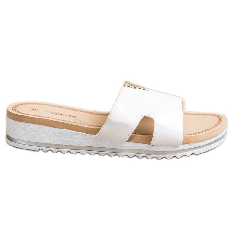 Groto Gogo Klasične udobne papuče bijela