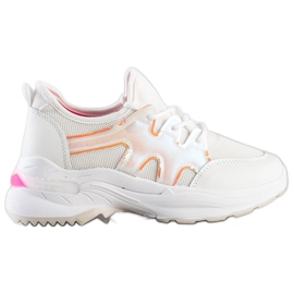 SHELOVET Bijele tenisice s mrežom bijela