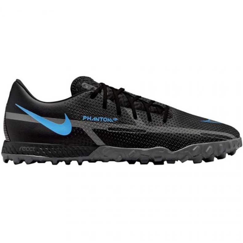 Nike React Phantom GT2 Pro Tf M DC0768-004 nogometna cipela crno crno