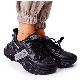 Ženske sportske cipele Tenisice Big Star GG274215 Crno-siva crna