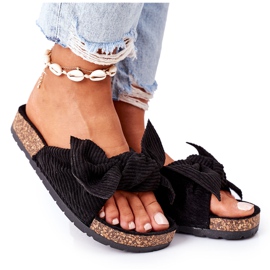 PS1 Velpane papuče na crnoj ljetnoj pluti crna