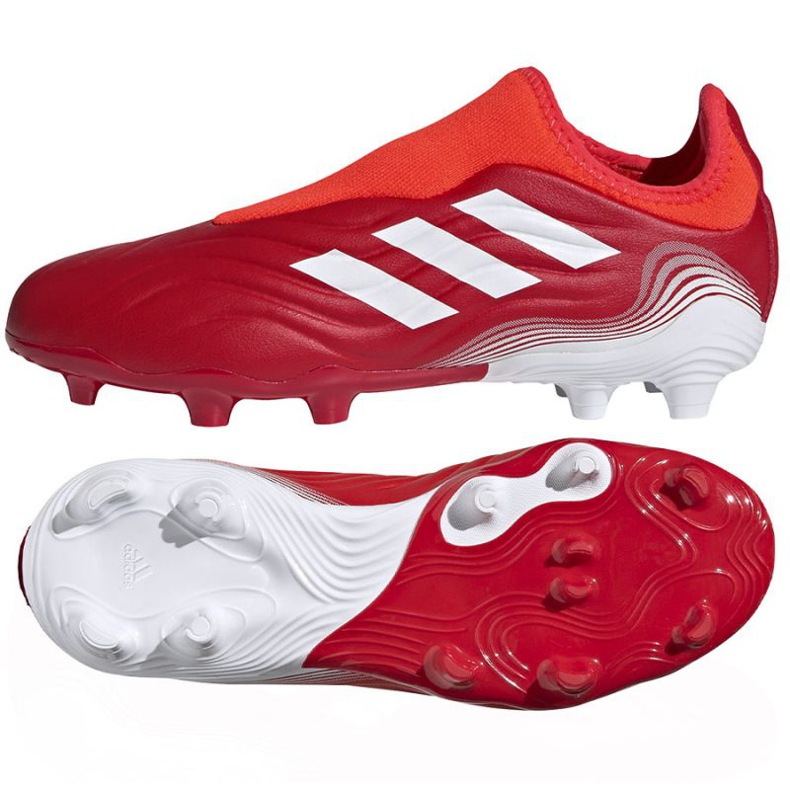 Adidas Copa Sense.3 Ll Fg Jr FY6156 kopačke crvena naranče i crvene