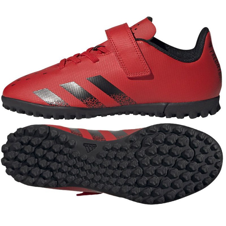 Adidas Predator Freak.4 H&amp;L Tf Jr FY6323 kopačke raznobojna naranče i crvene