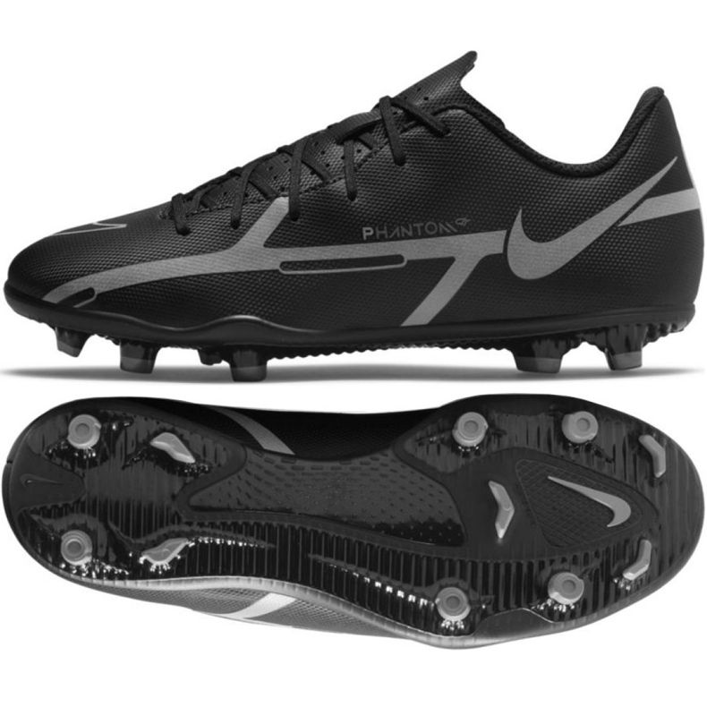 Nike Phantom GT2 Club FG / MG Jr DC0823 004 nogometne cipele crno crno