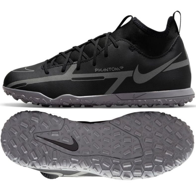 Nike Phantom GT2 Club Dynamic Fit Tf Jr DC0826 004 nogometne cipele crno crno