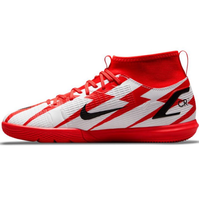Nike Mercurial Superfly 8 Academy CR7 Ic Jr DB2676 600 tenisice za nogomet raznobojna bijela