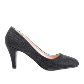 Sjajne crne pumpe na štikli Zarila crna