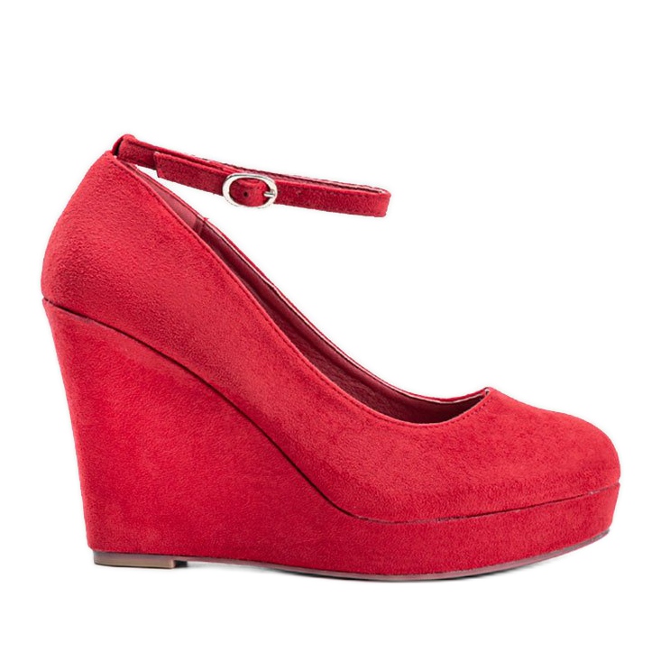 Crvene pumpe na klin Marni crvena