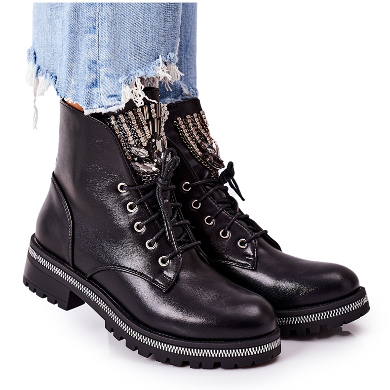 PS1 Topli radnici s cirkonima Crna Pozor crno