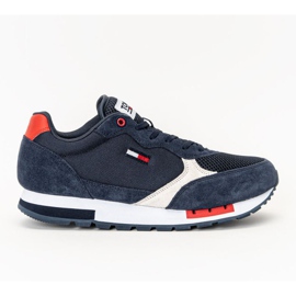Cipele Tommy Hilfiger Jeans Retro Runner Mix M EM0EM00699-C87 bijela tamnoplava