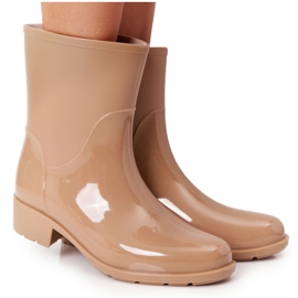 PS1 Shiny Galoshes Beige Jodhpur čizme Rainy Day bež