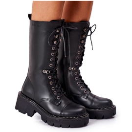 Tople čizme Glany Big Star II274115 Crne crna