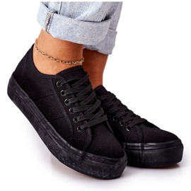 PW1 Ženske tenisice na crnom skateboardu crna