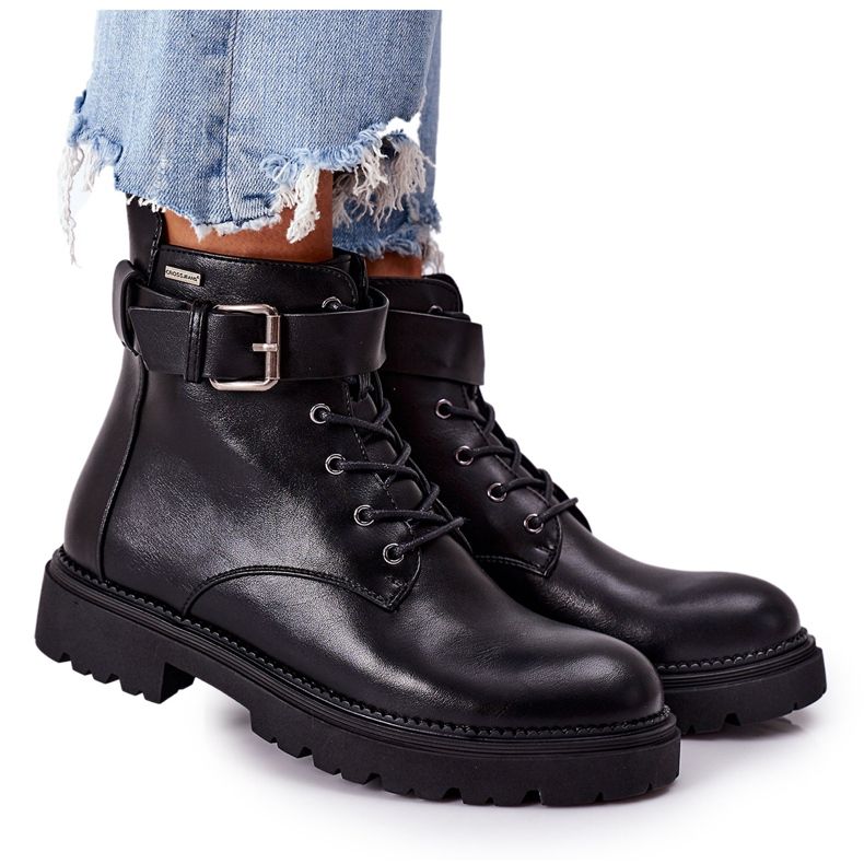 Cross Jeans Ženske izolirane traperice radničke Cross EE2R4086C crne crno