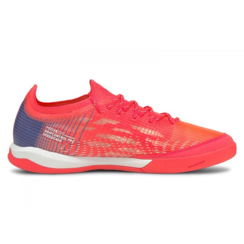 Kopačke za nogomet Puma Ultra 1.3 Pro Court M 106517-01 raznobojna crvena