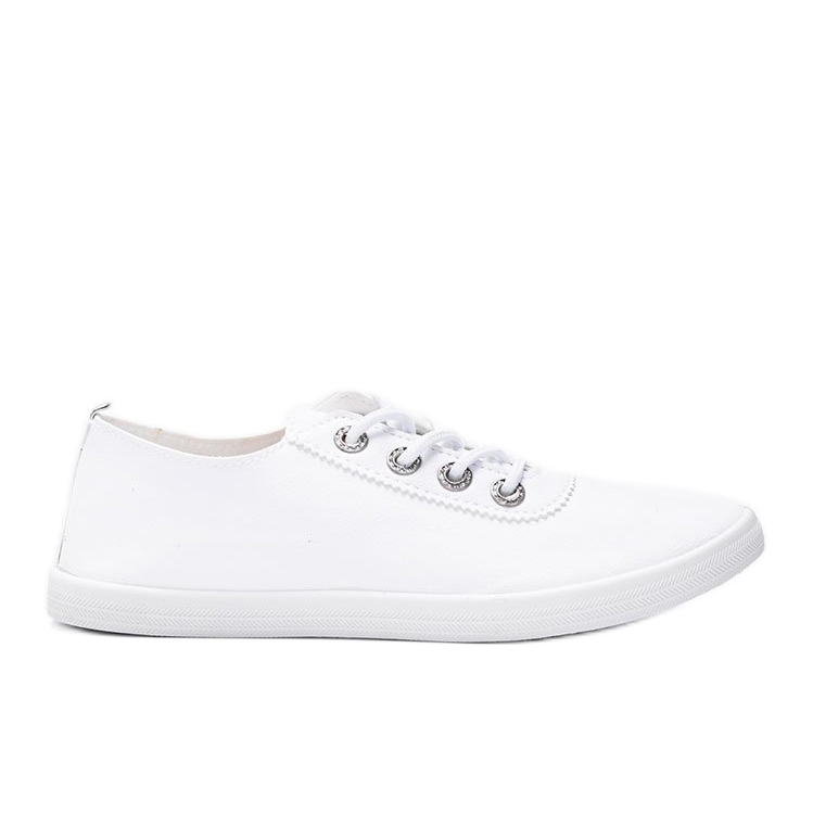 Klasične bijele tenisice s kubičnim cirkonijem iz Silisova bijela