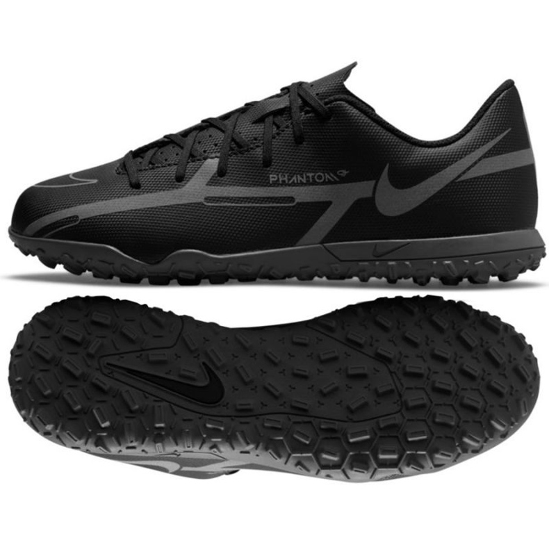 Nike Phantom GT2 Club Tf Jr DC0827 004 nogometne cipele crno crno