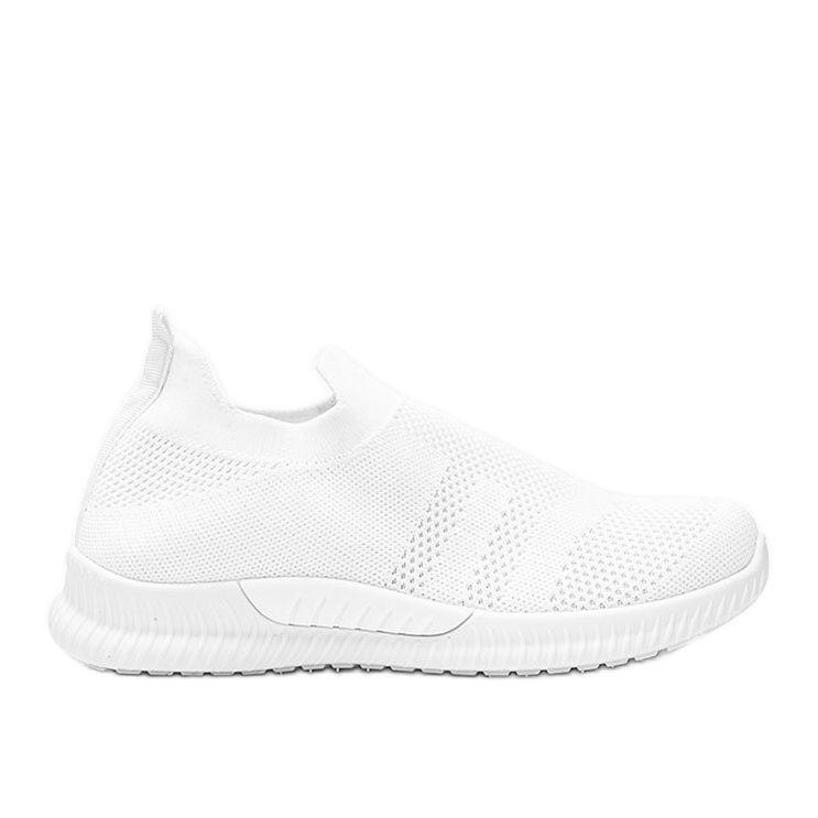 Bijele sportske cipele s beskonačnim klizanjem bijela