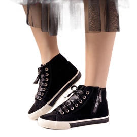 Crne tenisice do gležnja sa Sunilino vrpcom crna