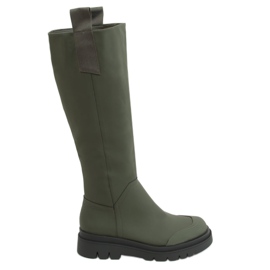 Ženske zelene jahaće čizme QT27P Army Green zelena