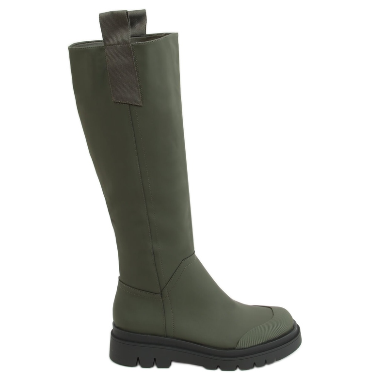Ženske zelene jahaće čizme QT27P Army Green zelena