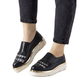 Klizne srebrne cipele s GF-FD9 vijcima crna