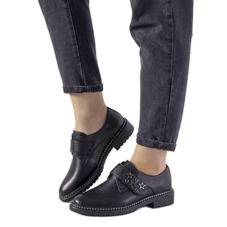 Klizne srebrne cipele s GF-FD9 vijcima crno