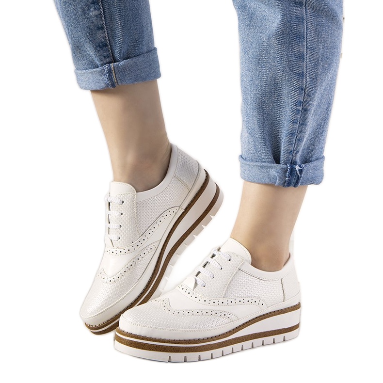 Klizne srebrne cipele s GF-FD9 vijcima bijela