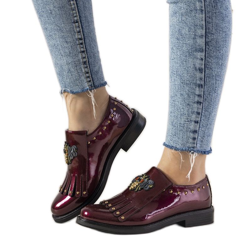 Maroon slip on GF-FD9 klinovi crvena