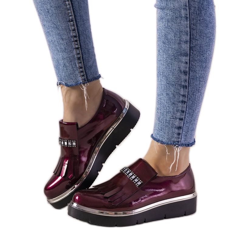 Maroon slip on GF-FD9 klinovi crvena